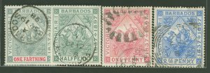 Barbados #81-84 Used Multiple (Jubilee)