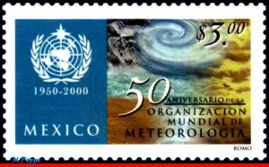 2210 MEXICO 2000 METEOROLOGY WEATHER, UN, ONU, UNITED NATIONS, MI#2876, MNH