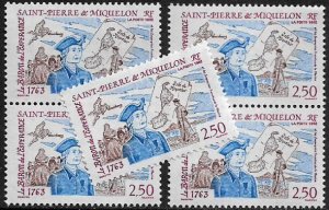 St Pierre & Miquelon #584 MNH Stamp - Le Baron - Wholesale X 5