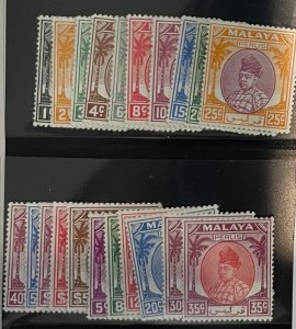 Malaya-Perak 1951, SC 7-27,  MLH, Very Fine