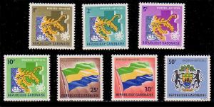 Gabon O1 - O7 MNH (99)