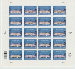 U.S.  Scott# 3445 2000 The White House Issue MNH S/S