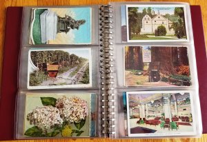 180 Vintage Post Cards in Post Card Binder(HP09)