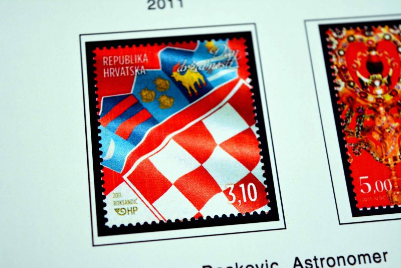 COLOR PRINTED CROATIA 2011-2018 STAMP ALBUM PAGES (53 illustrated pages)