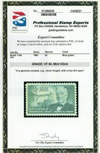 US Stamp #1184 Senator George W. Norris - PSE Cert - VF-80 - MOGNH 