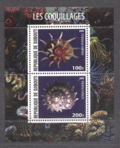 Djibouti 2009 Conesheels, perf. sheet, MNH    S.108