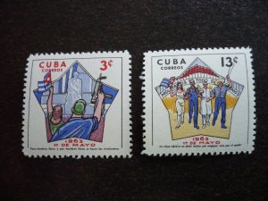 Stamps - Cuba - Scott# 787-788 - Mint Hinged Set of 2 Stamps