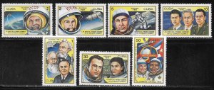 Cuba 2399-2405 20th Anniversary 1st Man in Space set MNH