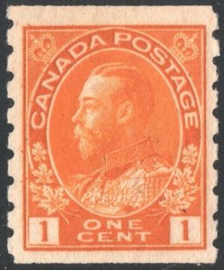 Canada SC#126 1¢ King George V Coil Single (1923) MLH