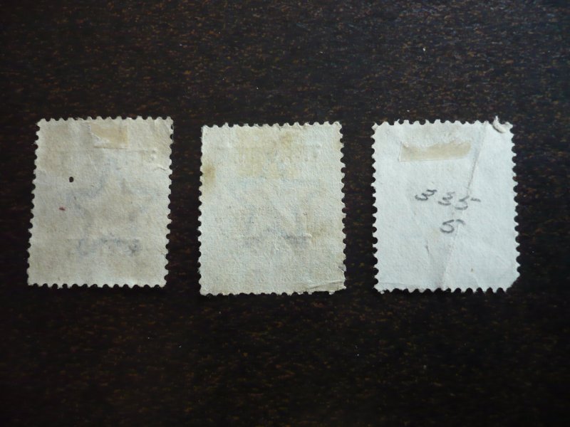 Stamps - Gwalior - Scott# O30-O32 - Used Partial Set of 3 Stamps