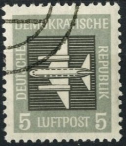 GERMANY DDR #C1, USED AIRMAIL - 1957 - DDR1006
