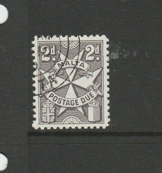 Malta 1966 2d Due, Block Sideways, VFU/CTO SG D27