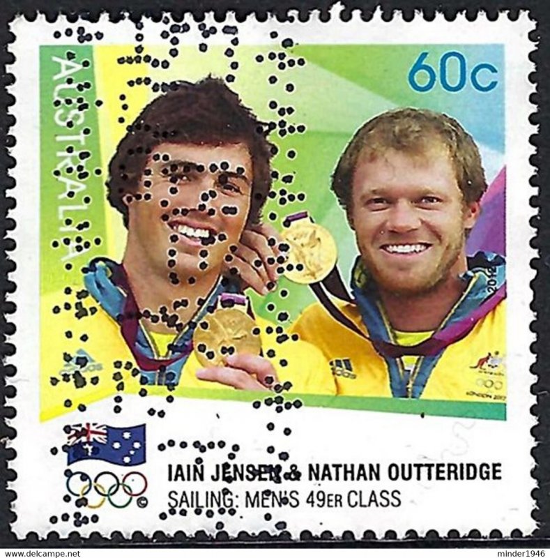 AUSTRALIA 2012 60c Multicoloured, London Olympic Games - Australian Gold Meda...