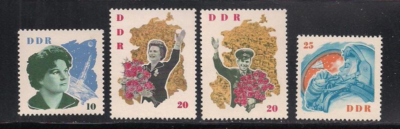 GERMANY - DDR SC# 673-6 F-VF OG 1963