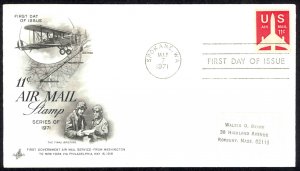 USA Sc# C78 (ArtCraft) FDC (c) (Spokane, WA) 1971 5.7 New Air Mail Rate