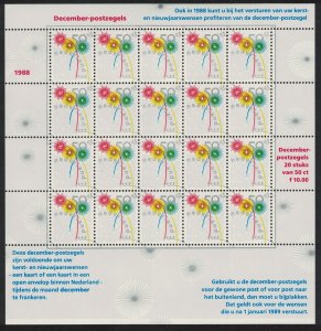 Netherlands Christmas Sheetlet 1988 MNH SG#1547