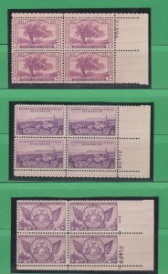 Great American Postage Stamps #772,773,775 Plate Block