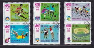 Manama Set of 6, MexicoOlympics 1968