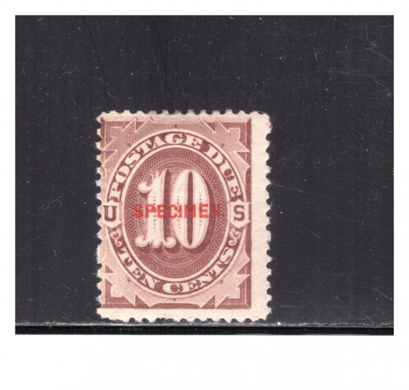 US SC.J19S .10 CENT POSTAGE DUE SPECIMEN MHOG BBPG37