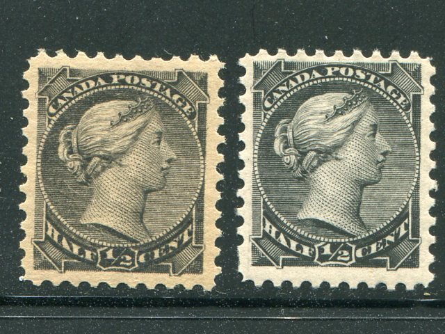 Canada #34  two distinct shades  Mint VF NH    - Lakeshore Philatelics