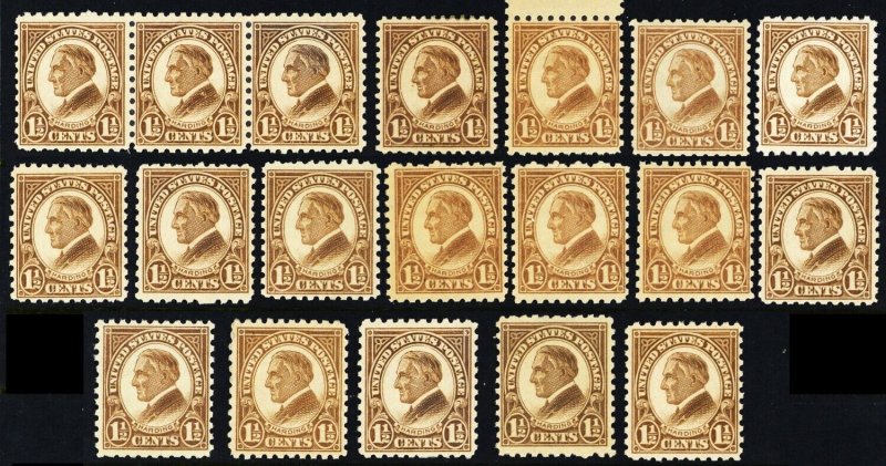 582, Mint F-VF NH - WHOLESALE - 19 Stamps CV $247 * Stuart Katz