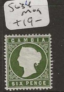 GAMBIA   SG38      QV   6D   MOG    P0329H
