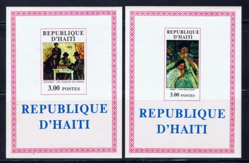 Haiti 647-48 NH 1971 souvenir sheets 