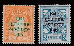 Ireland # 118-119, Overprinted Stamps, Mint Hinged, 1/3 Cat.