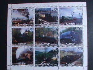 RUSSIA-BATUM STAMP:WORLD RAILWAYS STAMPS MNH   FULL SHEET VERY FINE