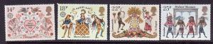 Great Britain-Sc#933-6-unused NH Europa set-1981-Folklore-Mo