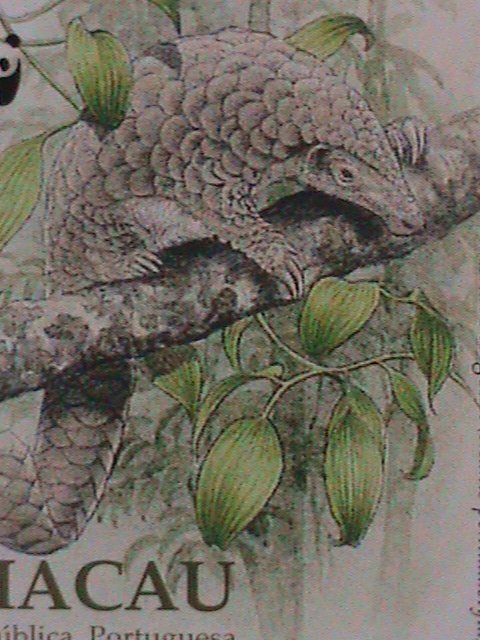 MACAU CHINA STAMP:1995-SC#767-70-ASIAN PANGOLIN WWF SERIES-STAMPS MINT FULL SHEE