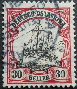 German East Africa 1905 Thirty Heller with DAR ES SALAM postmark