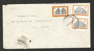 ARGENTINA TO USA - REGISTERD TRAVELED LETTER - CERTIFICADO - Buildings - 1978.