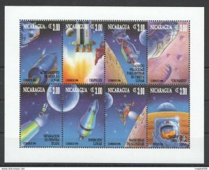 1994 Nicaragua Space Luna Transport Kb ** Stamps Pk252