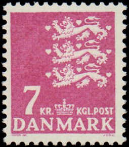 Denmark #504, Incomplete Set, 1972-1978, Never Hinged