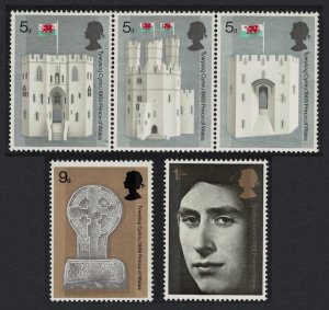 Great Britain Investiture of The Prince of Wales 5v 1969 MNH SC#597-599