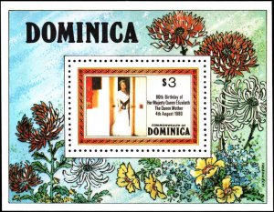 Dominica #676-678, Complete Set(3), 1980, Royalty, Never Hinged