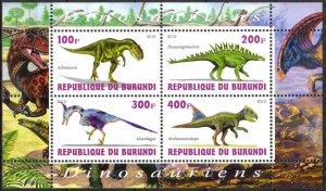Burundi 2010 Dinosaurs V Sheet MNH** Cinderella !