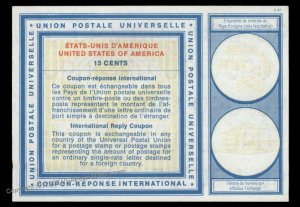 USA Unused 15c International Reply Coupon IRC Post Office 99045