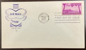 C46 House of Farnam cachet 80 c Airmail Hawaii, Diamond Head FDC 1952