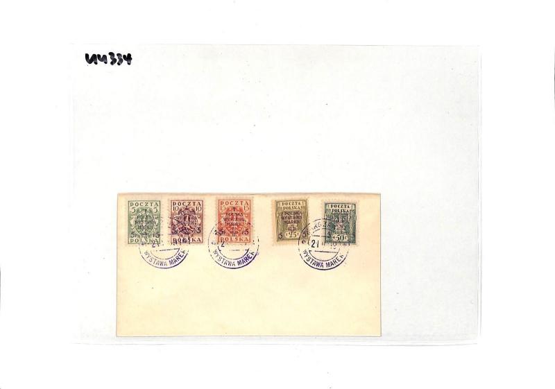 UU334 1919 Poland Wystawa Marek Cover PTS