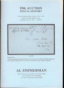 Zimmerman: Sale # 55  -  55th Auction: Postal History, Al...