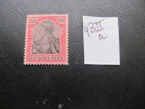 GERMANY 1915  HINGED MINR. 93lla GERMANIA  $70