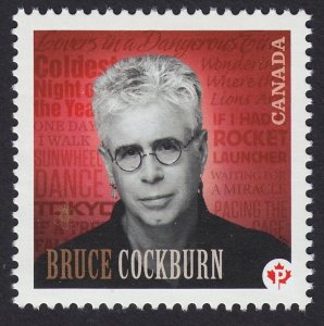 BRUCE COCKBURN RECORDING ARTIST Canada 2011 #2480a fr Souvenir Sheet #2482b MNH