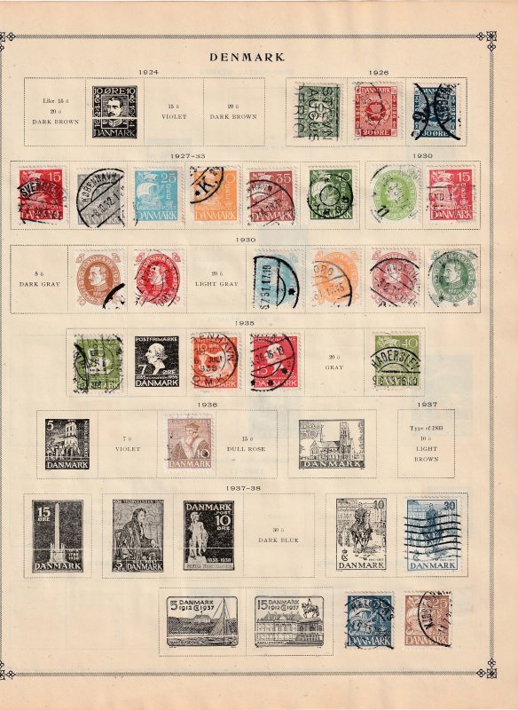 Denmark Collection - 4 Scans, All the stamps are in the scans.