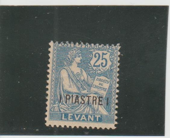 French Offices in Turkey (Levant)  Scott#  34  MH  (1903 Surcharged)