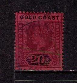 GOLD COAST Sc# 80 USED F King George V 