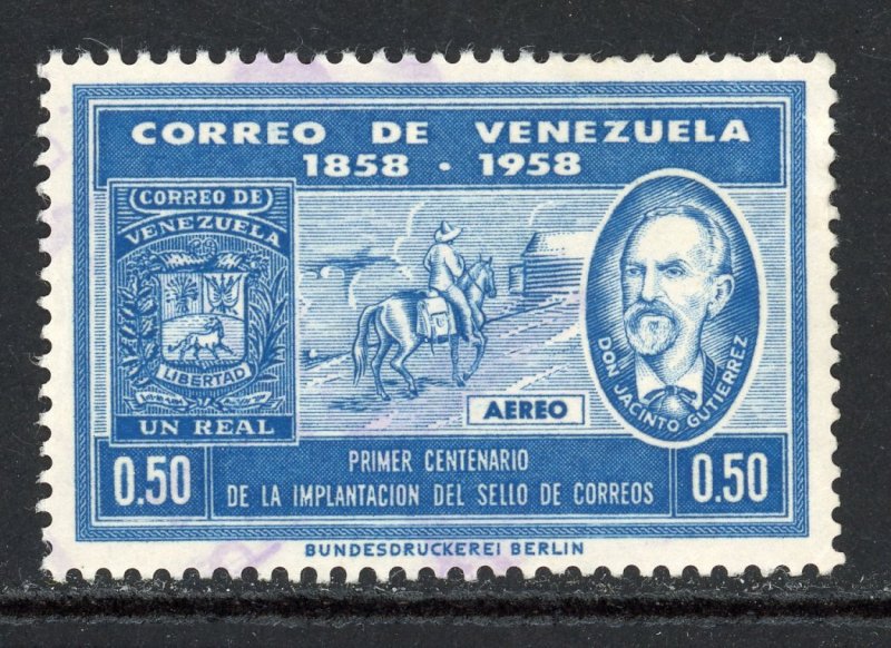 Venezuela C707 U 1959 50c blue