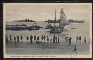 BARBADOS (P2201B) 1937 1D SEAHORSE ON PPC TO USA