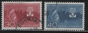 FINLAND,368-369  USED SET